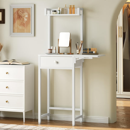 UNICORN Small Mirrorless Vanity Table White