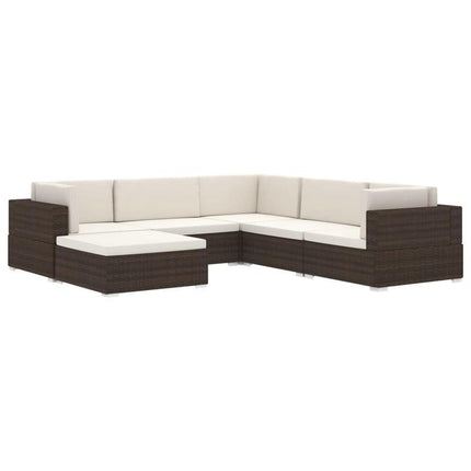 UNICORN Corner sofa 1 pc with cushions poly rattan black