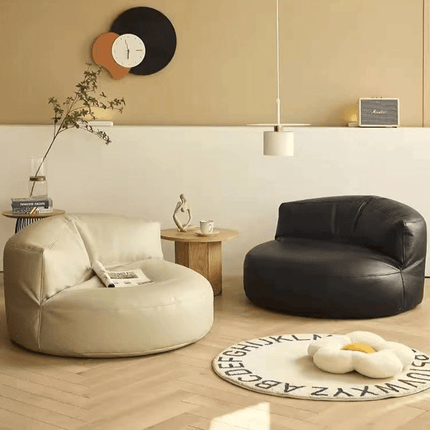 UNICORN Compact 70cm Lazy Sofa Chair Black Gray Orange