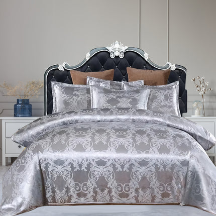 UNICORN Luxury European Jacquard Satin High-Quality Duvet Cover Three-Piece Set