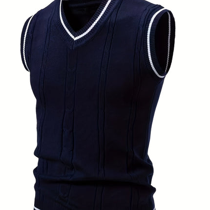 UNICORN Cross-Border Men Vest with a Twisted Knit Design s m l xl