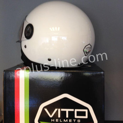 Scooter bromfiets zomerhelm jet helm vito loreto roof boxer maten xs s m l xl xxl | Scooterhelm
