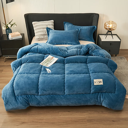 UNICORN Ultra-Soft Double-Sided Chenille Plush Blanket Rose Blue Gray khaki