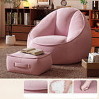 Cherry Blossom Pink | Light Beige-Friendly Corduroy with Plush Filling / With pedal