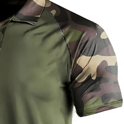 UNICORN Slim-Fit Classic Easy Short-Sleeve Polo Shirt with Camouflage s m l xl xxl xxxl