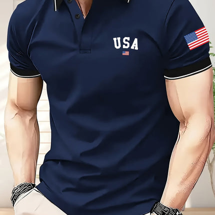 UNICORN USA Golf Shirt Button-Front Placket, Breathable Stretch Fabric s m l xl xxl