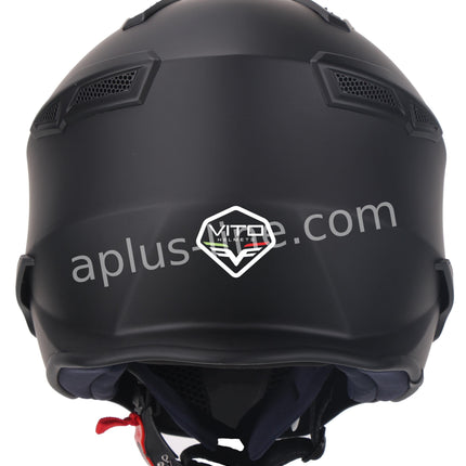Scooter bromfiets zomerhelm jet helm vito bruzano roof boxer maten xs s m l xl xxl | Scooterhelm