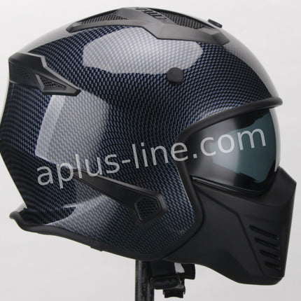 Scooter bromfiets zomerhelm jet helm vito bruzano roof boxer maten xs s m l xl xxl | Scooterhelm