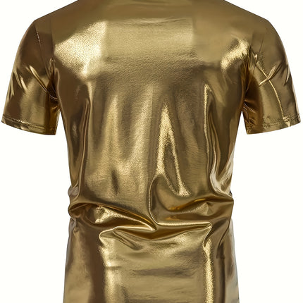 UNICORN Mens Shiny Casual Short-Sleeve T-Shirt Made Of 100% Polyester xxs xs s m l xl