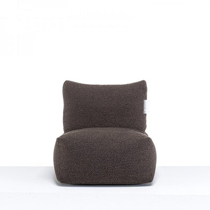 UNICORN Lounge chair pouf beanbag velvet children dark gray black natural dark green leather gray dark brown 48 x 48 x 50 x 23 width x depth x back height x seat height