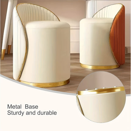 UNICORN Dressing Table Stool for livingroom and bathroom beige gray orange