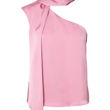 YAS Annalina one shoulder top orchid smoke