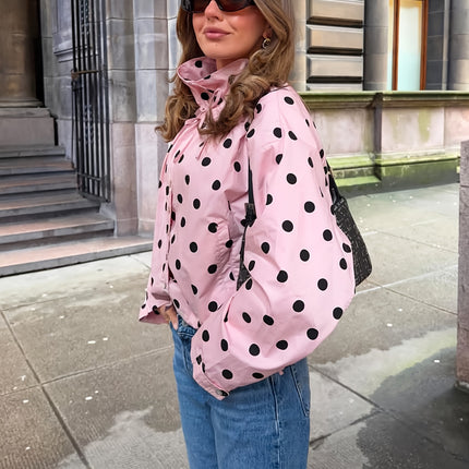 UNICORN Women's  Jacket with Random Polka Dot Print, Spring/Summer Style s m l xl xxl