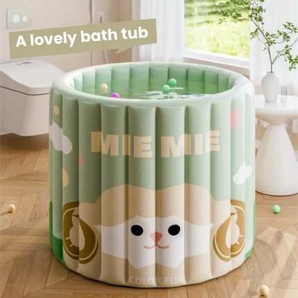UNICORN 1 Portable Inflatable Hot Water Tub with Cute Cartoon Sheep Design Pink Green