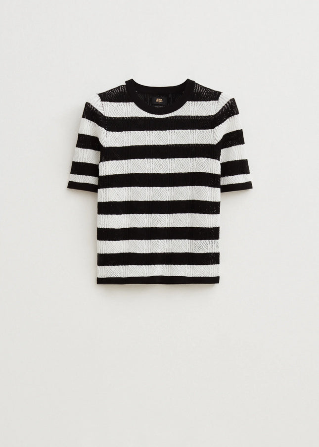 UNICORN Women's sweater shirt striped black white blue xxs xs s m l xl xxl