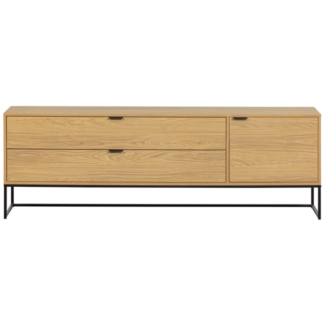UNICORN Silas TV cabinet 180 cm oak decor 61x180x44 cm