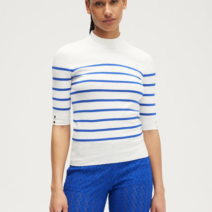 UNICORN Women's sweater striped black blue white xs s m l xl xxl