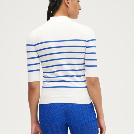 UNICORN Women's sweater striped black blue white xs s m l xl xxl