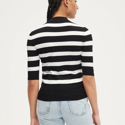 UNICORN Women's sweater striped black blue white xs s m l xl xxl
