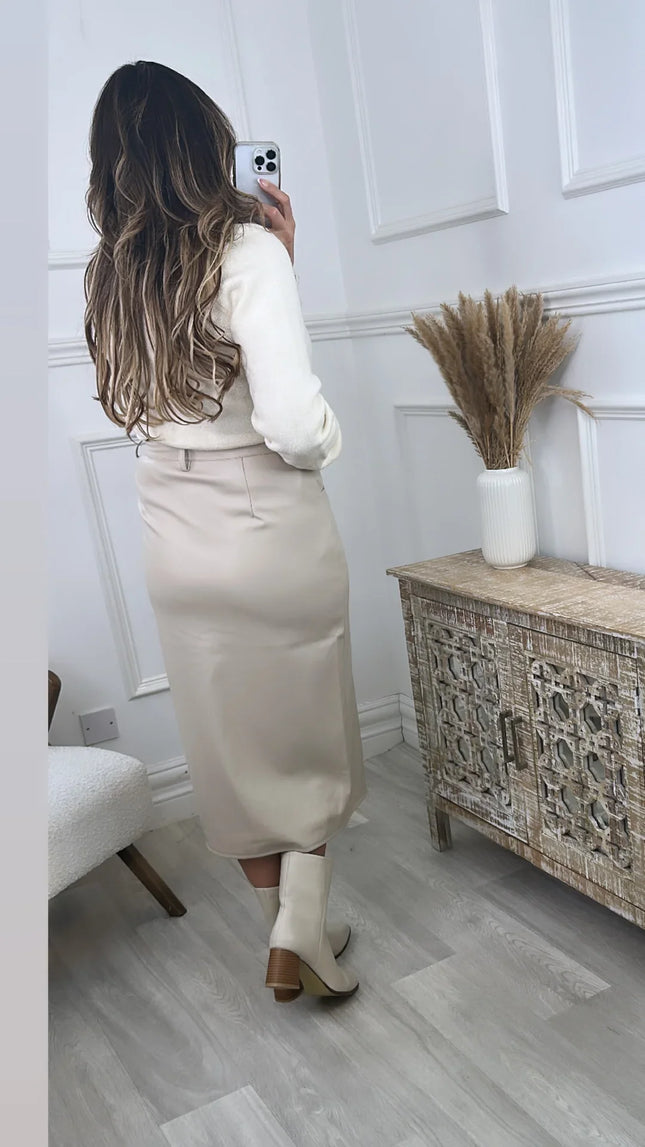 UNICORN Women's skirt beige xs s m l xl