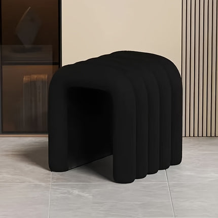 UNICORN Creatively Designed N-Shaped Comfortable Vanity Stool Black Pink