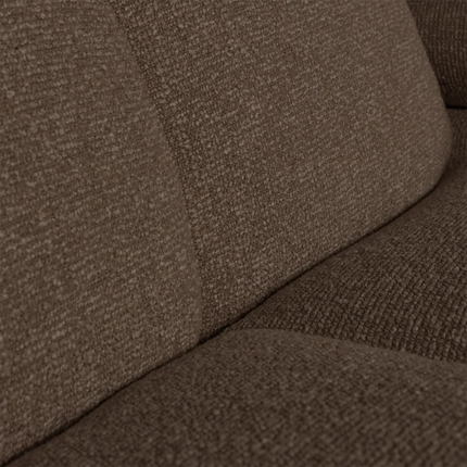 UNICORN Mojo corner sofa left bouclé beige brown yellow/brown rust brown Height: 74 cm Width: 284 cm Depth: 160 cm
