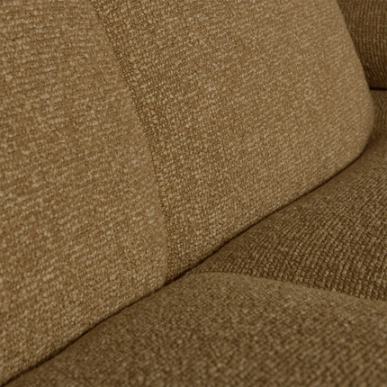 UNICORN Mojo corner sofa left bouclé beige brown yellow/brown rust brown Height: 74 cm Width: 284 cm Depth: 160 cm