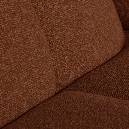 UNICORN Mojo corner sofa left bouclé beige brown yellow/brown rust brown Height: 74 cm Width: 284 cm Depth: 160 cm