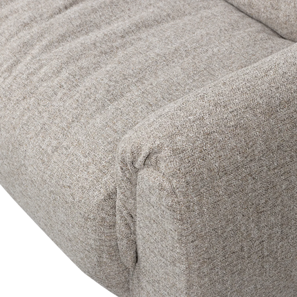 UNICORN 3-seater sofa woven fabric brown melange Armrest height from ground 22 cm Armrest width 23 cm Leg thickness 4 cm Leg height 4 cm Space between legs 90 Seat width 265 cm Seat depth: 62 cm Seat height: 48 cm