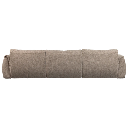 UNICORN 3-seater sofa woven fabric brown melange Armrest height from ground 22 cm Armrest width 23 cm Leg thickness 4 cm Leg height 4 cm Space between legs 90 Seat width 265 cm Seat depth: 62 cm Seat height: 48 cm