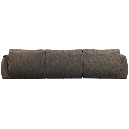 UNICORN 3-seater sofa woven fabric brown melange Armrest height from ground 22 cm Armrest width 23 cm Leg thickness 4 cm Leg height 4 cm Space between legs 90 Seat width 265 cm Seat depth: 62 cm Seat height: 48 cm