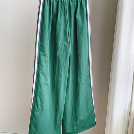 UNICORN Wide-Leg Trousers Side Stripes Loose Fit Full-Length Pants s m l xl xxl