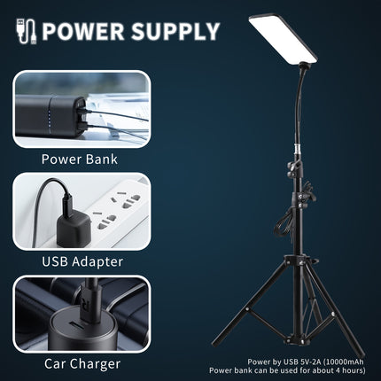 UNICORN Adjustable Metal Hose Camping Light Outdoor with Telescopic Stand