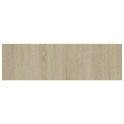 UNICORN TV cabinet modern oak light brown Width 100 cm Depth 30 cm Height 30 cm