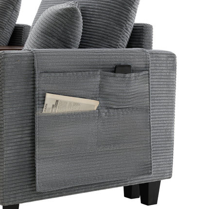 UNICORN Modern L-shaped sofa the first choice for small apartments Gray Beige
