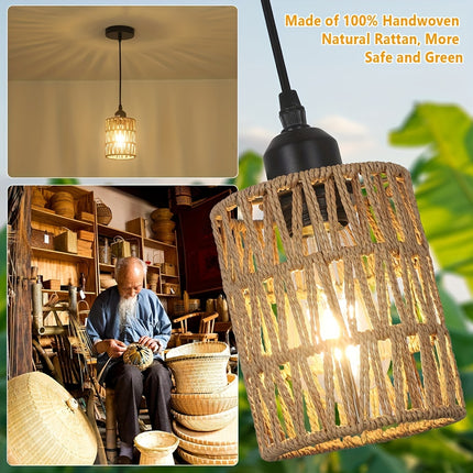 UNICORN Braided paper rope chandelier kitchen island lamp
