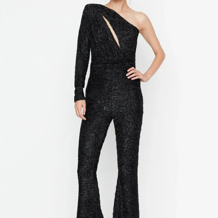 UNICORN Women's jumpsuit black with glitter xs s m l xl