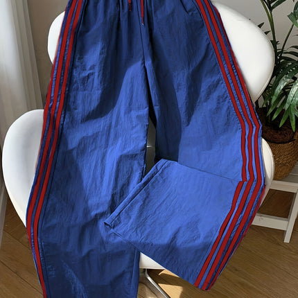 UNICORN Wide-Leg Trousers Side Stripes Loose Fit Full-Length Pants s m l xl xxl