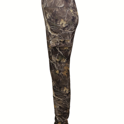 UNICORN Camo Print High-Waist Leggings with Side Pockets for Women s m l xl xxl