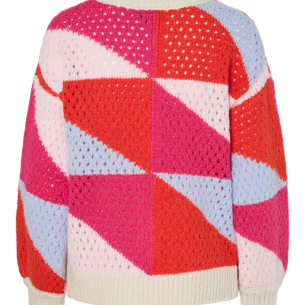 Janel knit pink a boo lavender