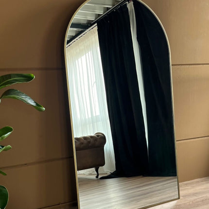 Grote Staande Spiegel Ovaal 180x100 Brons