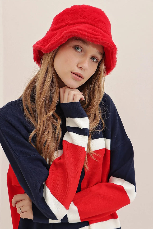 UNICORN Women's hat woolly red one size