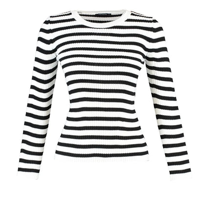 UNICORN Women's sweater striped purple beige pink green orange black white blue dark blue red s m l