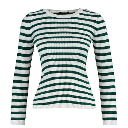 UNICORN Women's sweater striped purple beige pink green orange black white blue dark blue red s m l