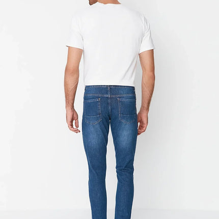 Heren spijkerbroek jeans blauw donkerblauw m l xl xxl xxxl