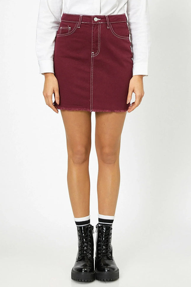 UNICORN Women's skirt burgundy xs s m l