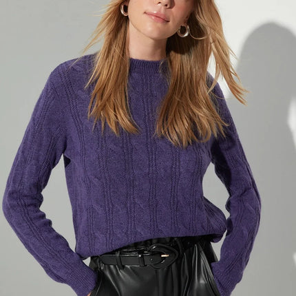 UNICORN Women's sweater brown purple beige s m l