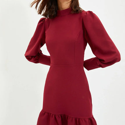Dames jurk zwart rood xs s m l xl