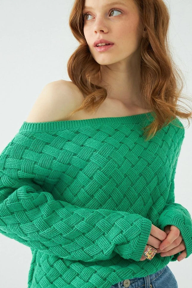 UNICORN Women's sweater green s m l