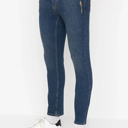 Heren spijkerbroek jeans blauw donkerblauw m l xl xxl xxxl